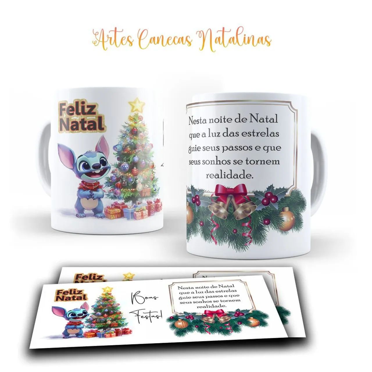 Canecas natalinas para decorar e presentear - Foto 3