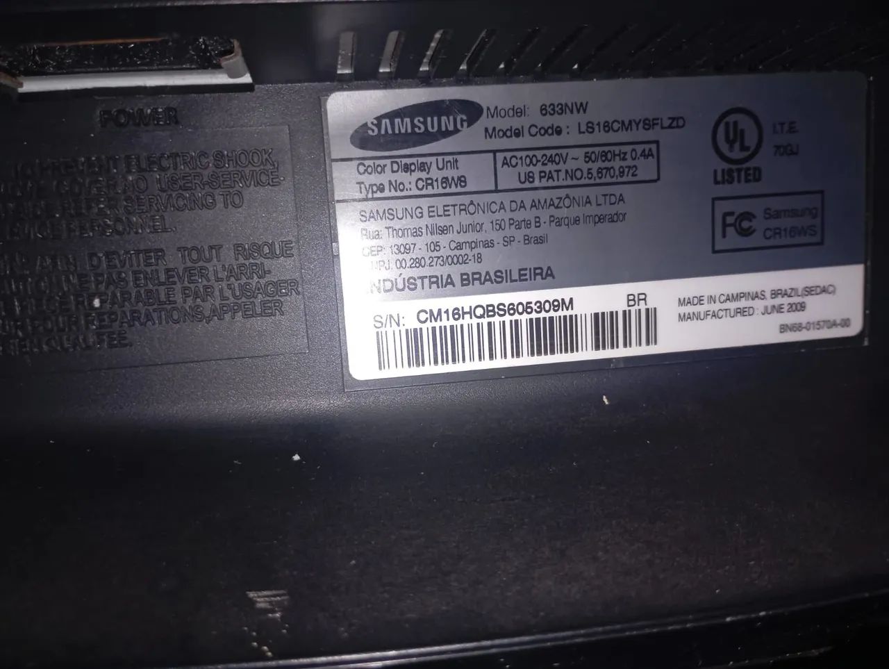Dois Monitores Samsung - Ótimos para trabalho ou estudo! - Foto 4