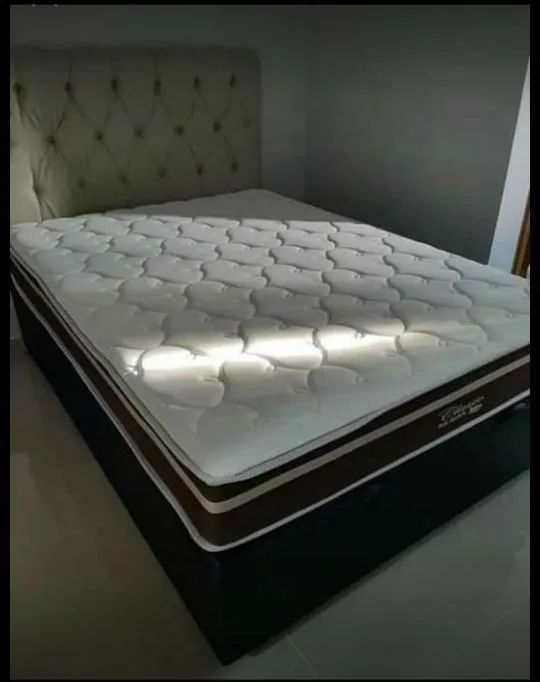 Cama Box Queen colchão molas ensacadas 