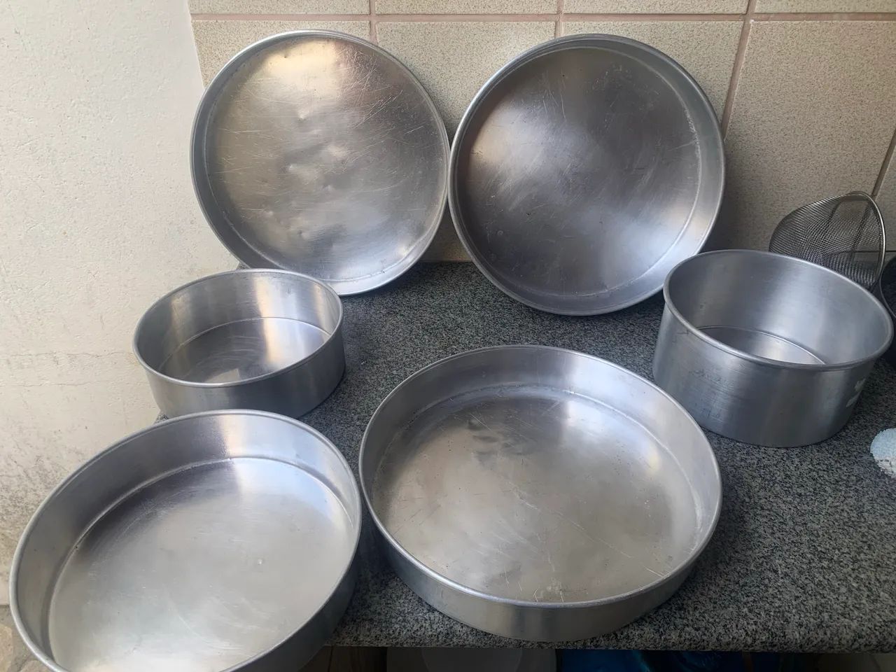 Forma redonda para bolo .