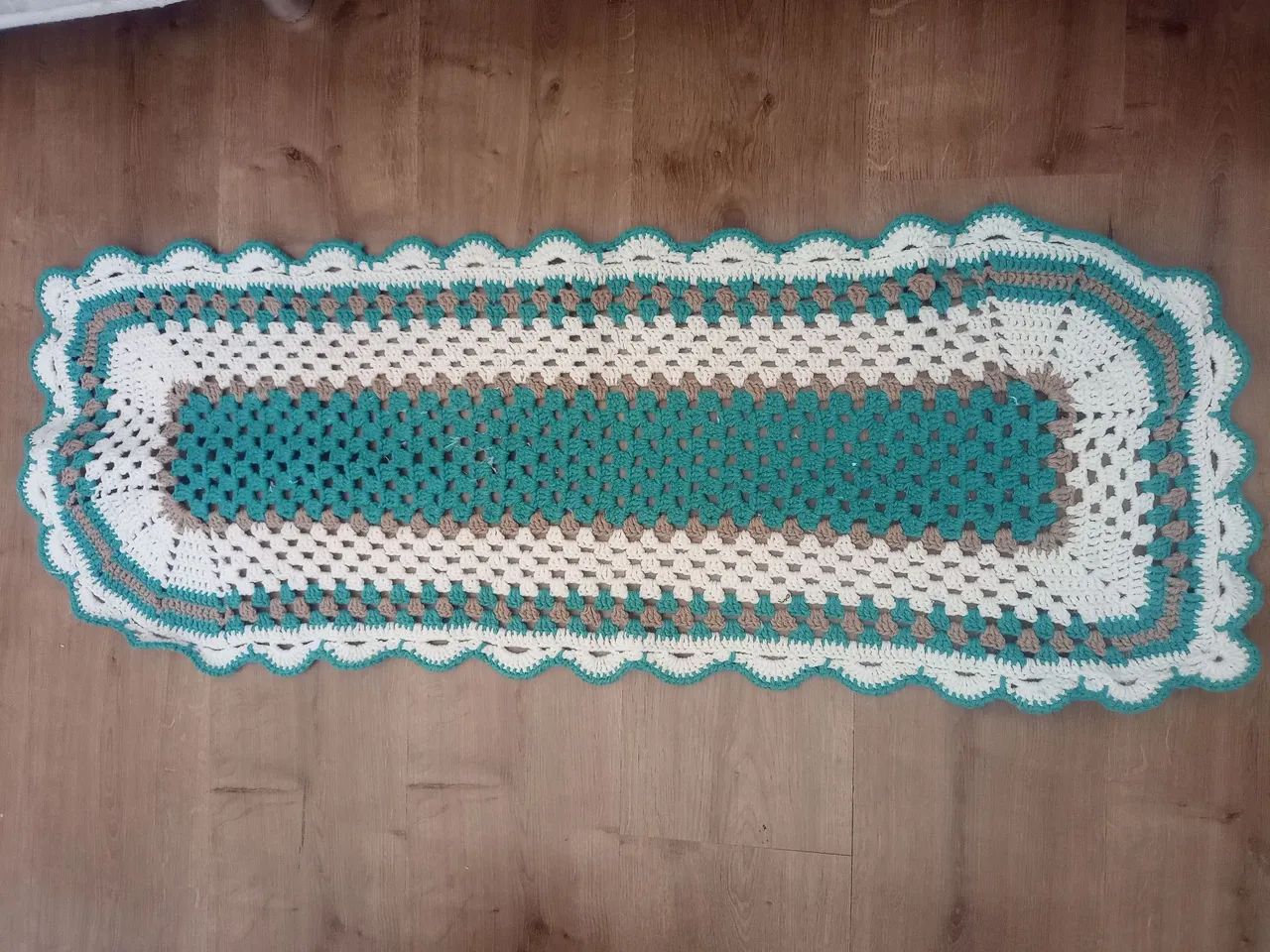  Kit 3 tapetes Tapete de Crochê Artesanal - Foto 4