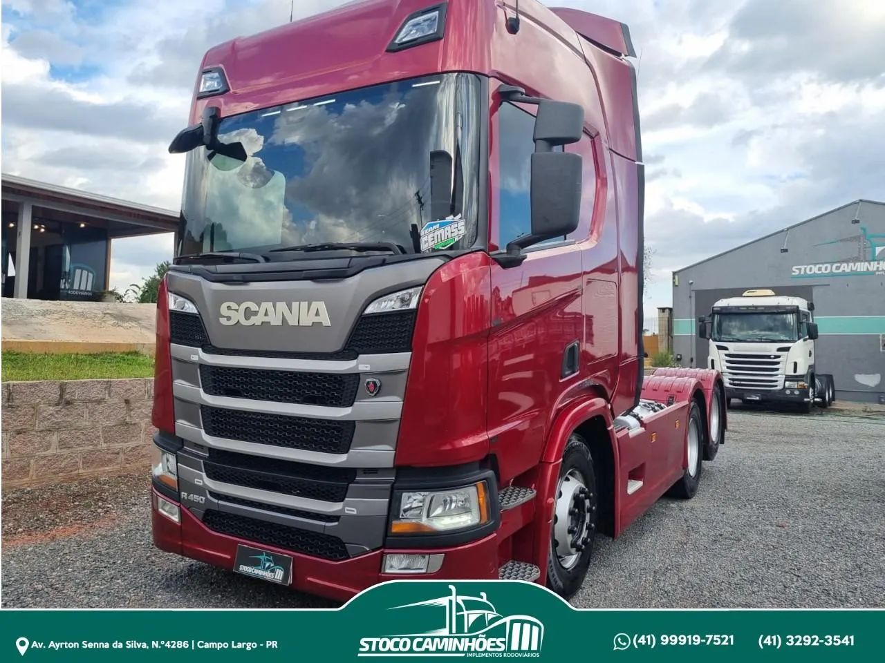 Scania R450, ano 2021, 6x2, cambio automático, impecavel