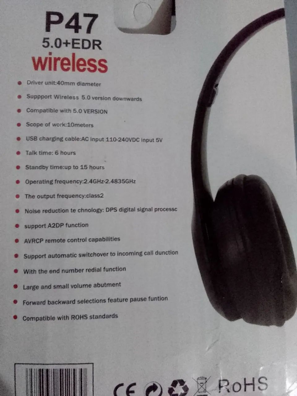 Headphone Bluetooth P47 Wireless - Foto 4