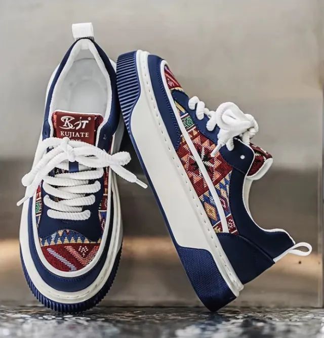 Tênis Unissex Casual Estilo Skate | Antiderrapante, Vulcanizado, Novo - Foto 2