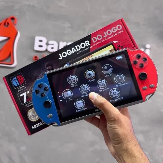 Vídeo Game Portátil Retrô Kapbom KA-5883 - Tela Grande 7" com 1000+ Jogos e Funções Extras