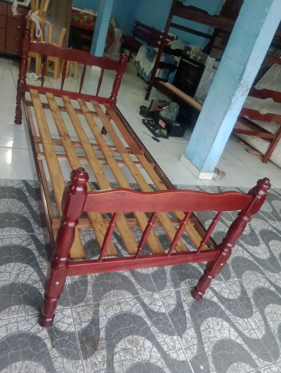 Cama de solteiro de madeira maciça 349,00 - Foto 3