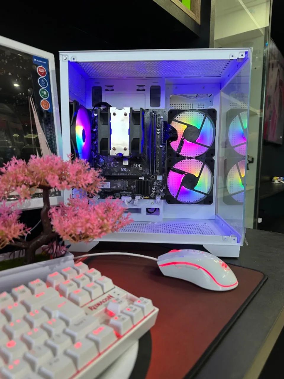 Pc Gamer Full BRanco Completo AMD Ryzen 5 16 de  RAM SSD 512 + NOTA FISCAL (Lojaswiki) - Foto 5