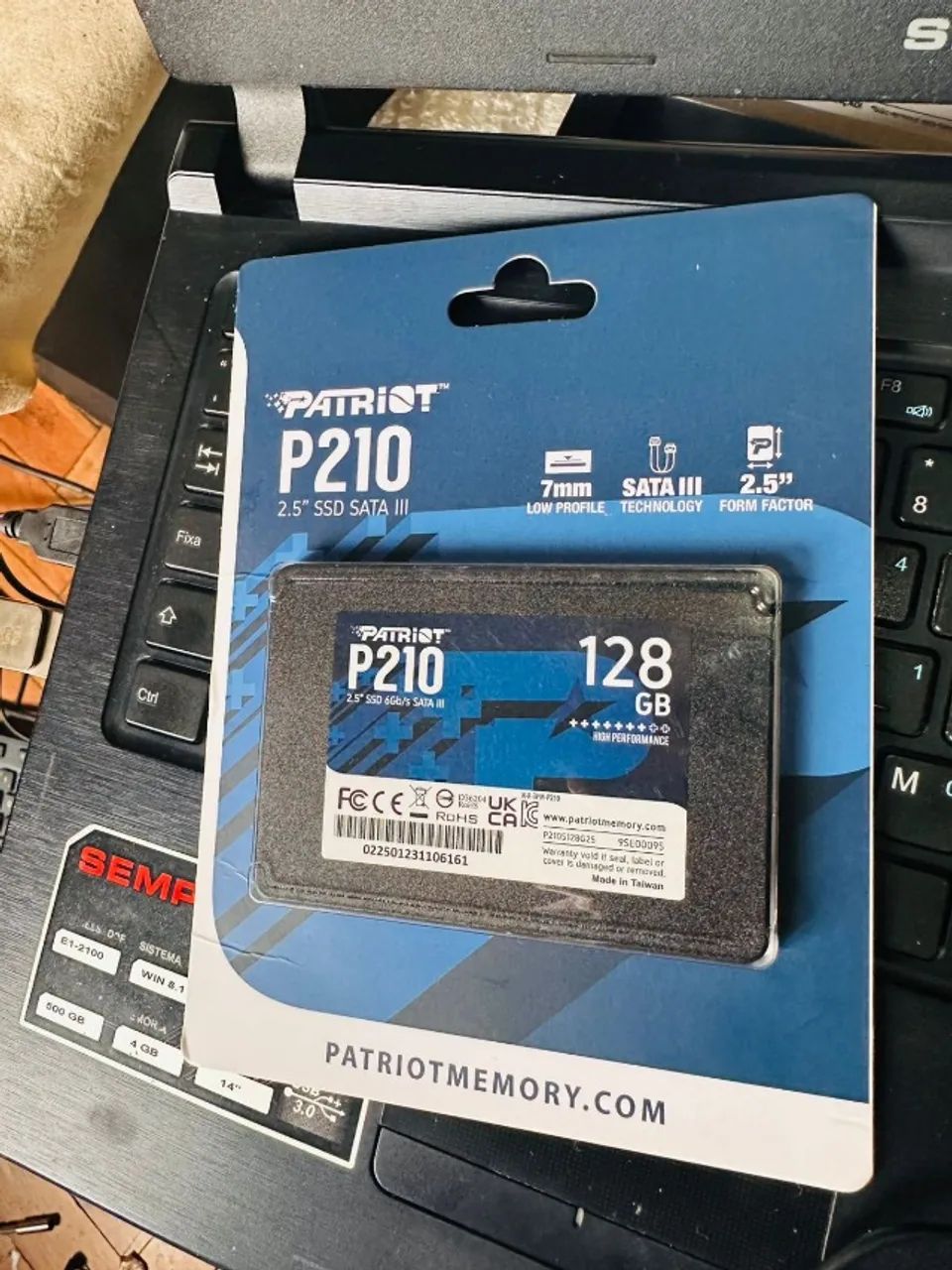 SSD 128 GB Novo, lacrado64842093452931120