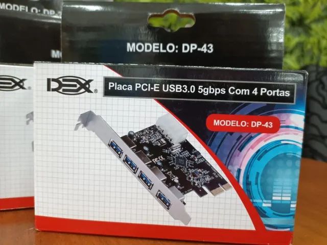 Placa PCI-E USB 3.0 Dex DP-43 - 4 Portas 3318 - Foto 2