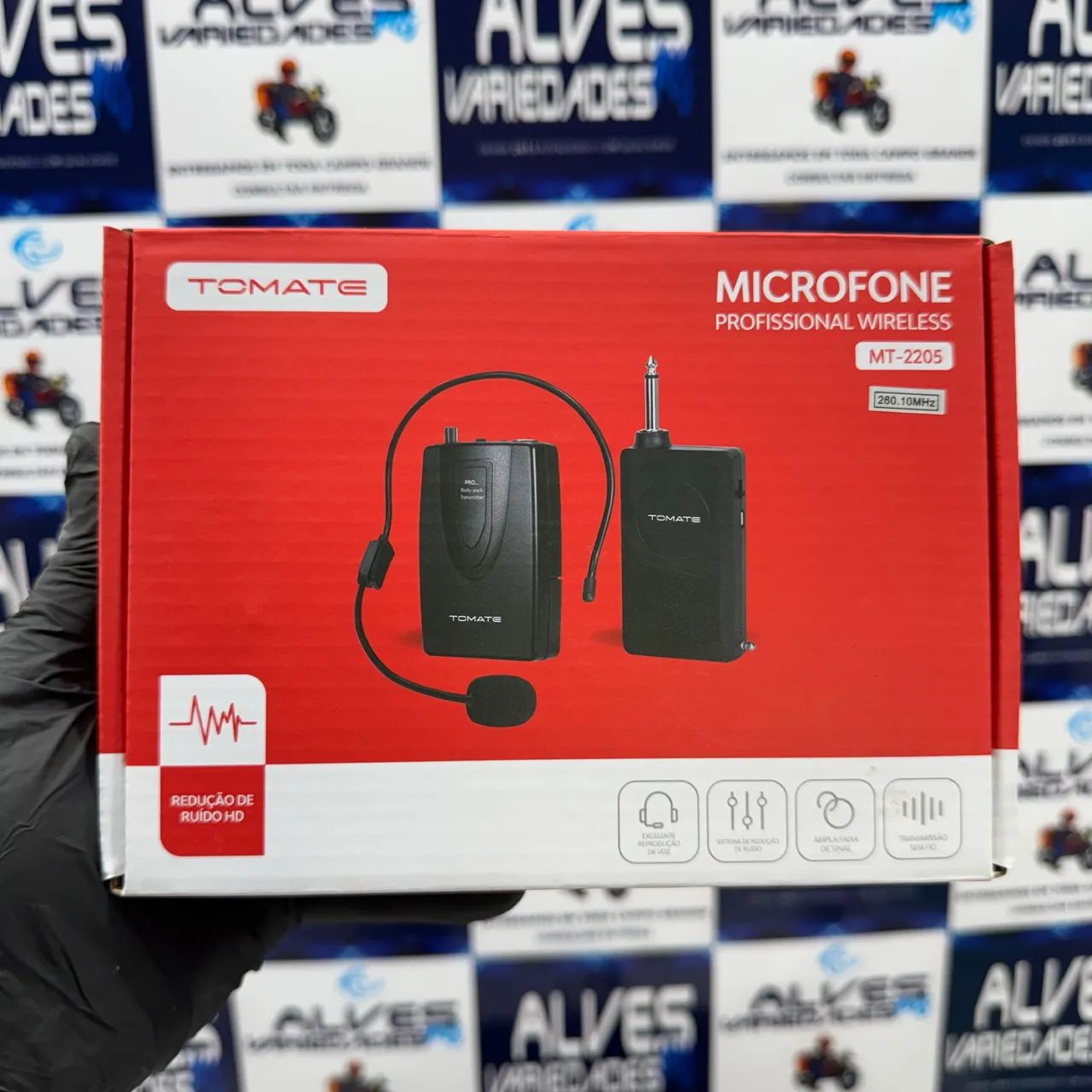 Microfone sem fio profissional 