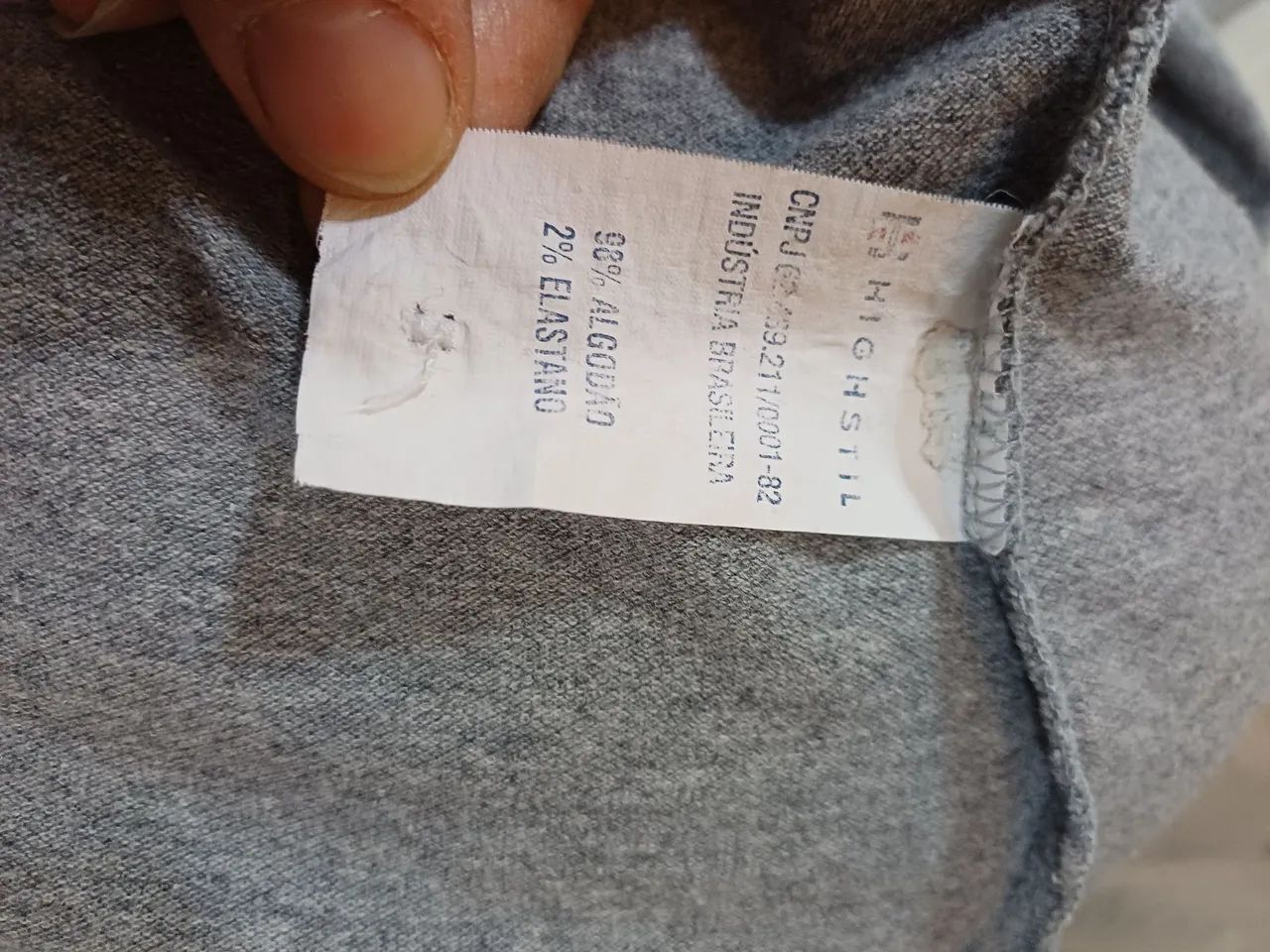 Camisa Polo Highstil cinza semi-nova,  tam.G - Foto 4