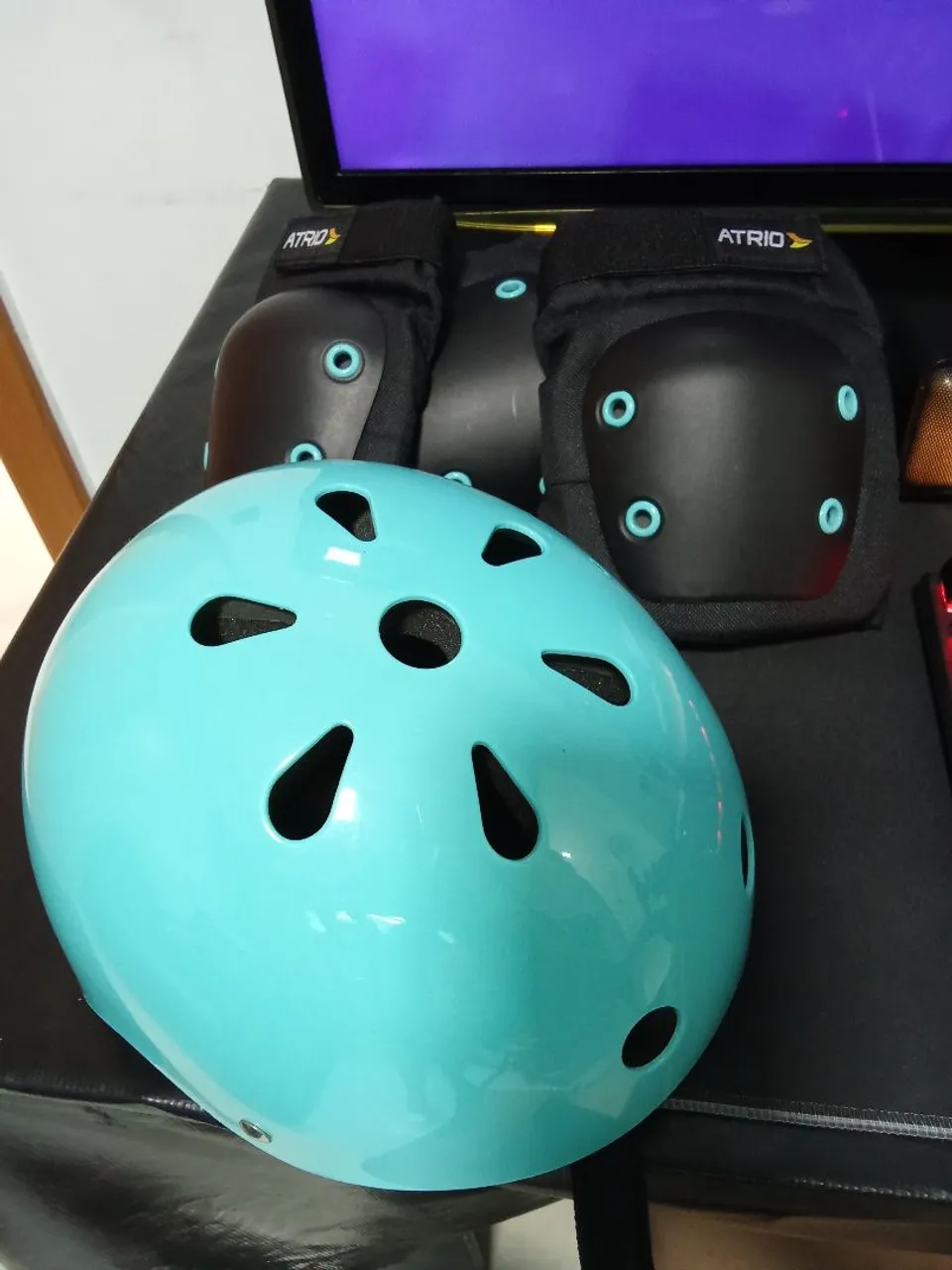 Kit de Proteção Ciclismo - Capacete e Acessórios