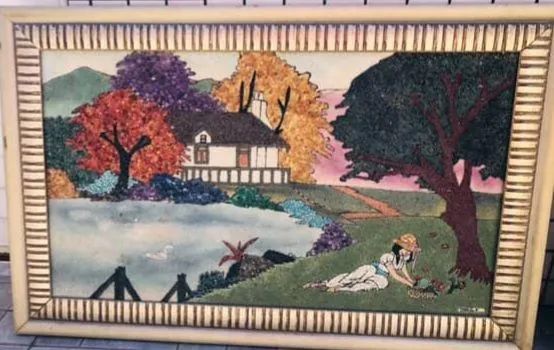 Quadro de Pedras Semipreciosas 
