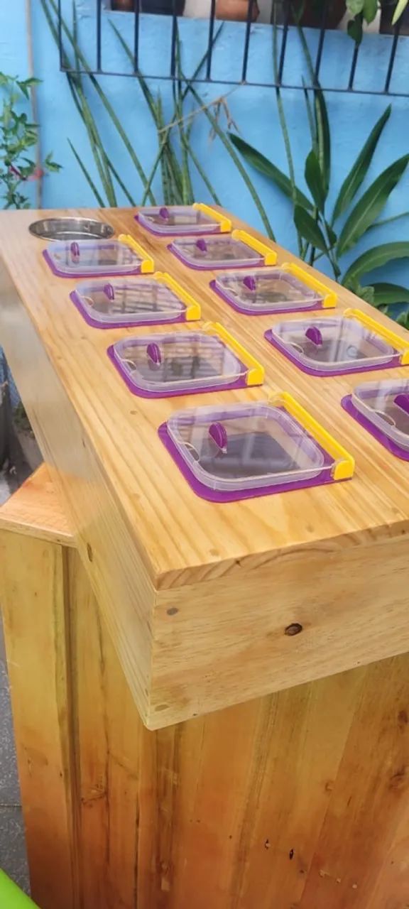 Prateleira balcão de guloseimas 