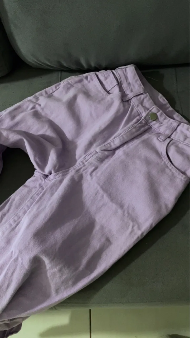 Calça Jeans Roxo Claro