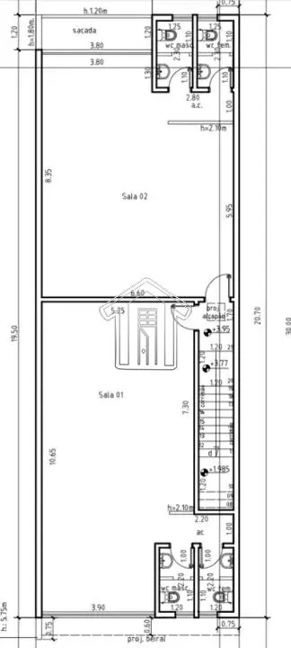 Sala Comercial em Condomínio para Locação no bairro Jardim, 140 m