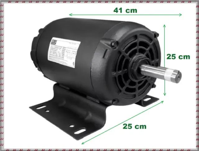 Motor elétrico trifásico alta rotação 5 cv 2 pólos Weg  - Foto 2