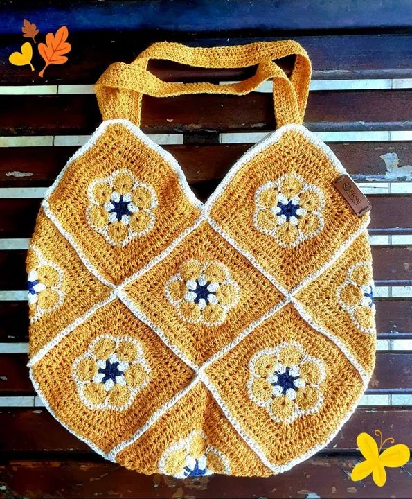 Bolsa em crochê eco bag estilo