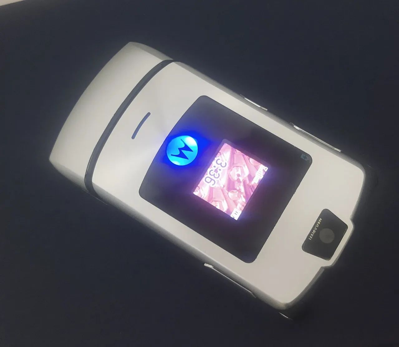 Motorola V3i PRATA celular antigo RELIQUIA impecável linha v3 v3e