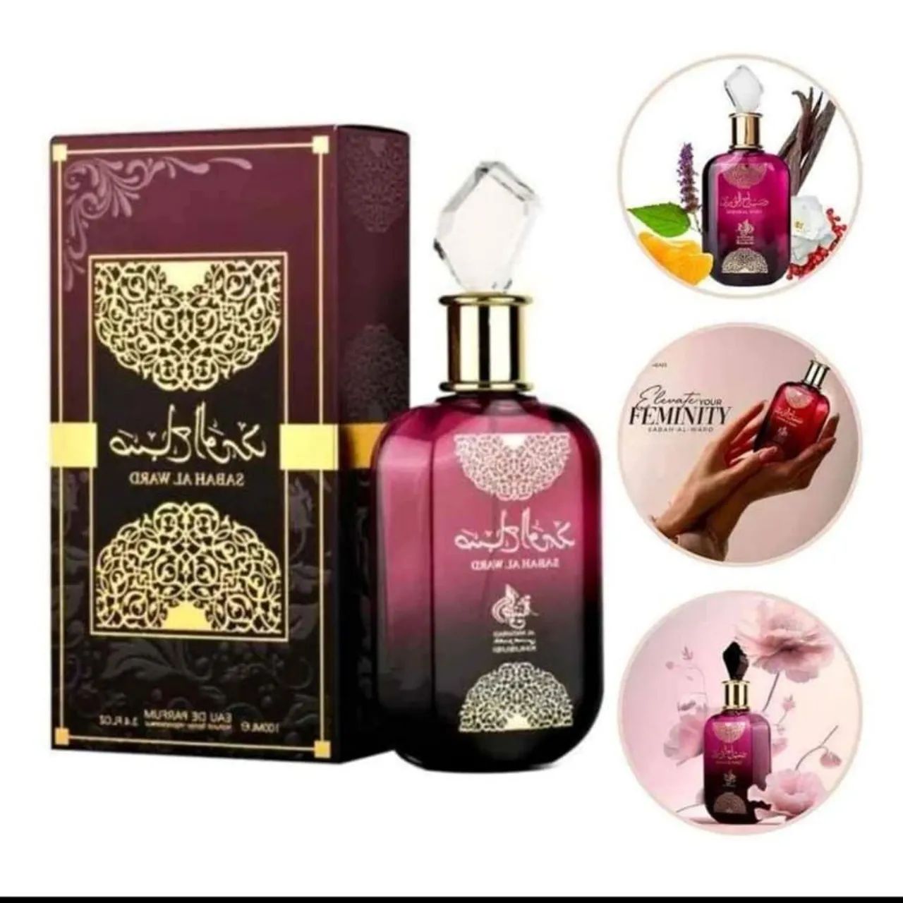 Perfume Arabe Sabah Al Ward - Original - lacrados  - Foto 2