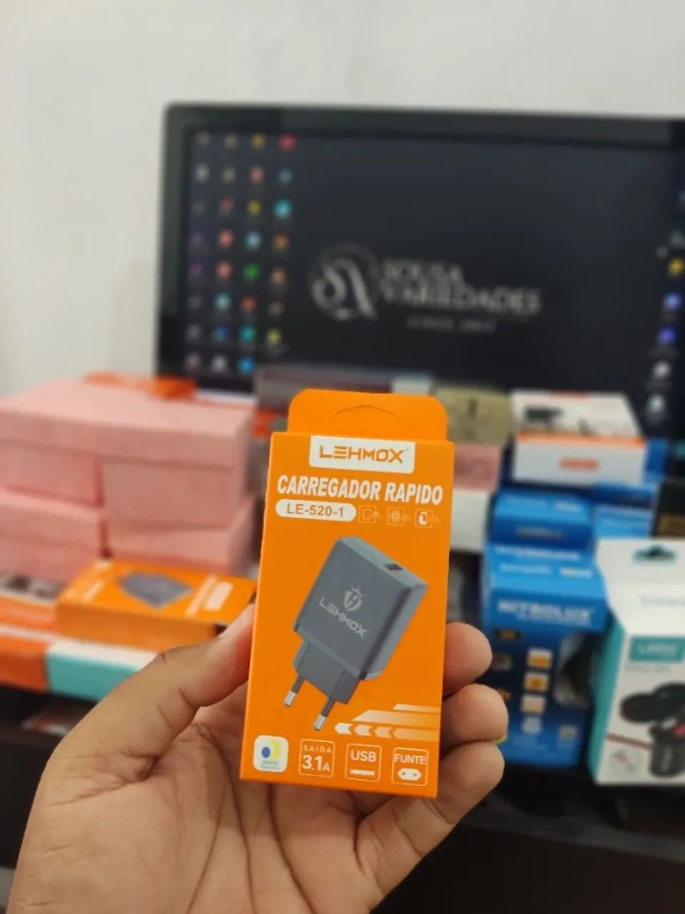 Fonte carregador celular, carregamento rápido