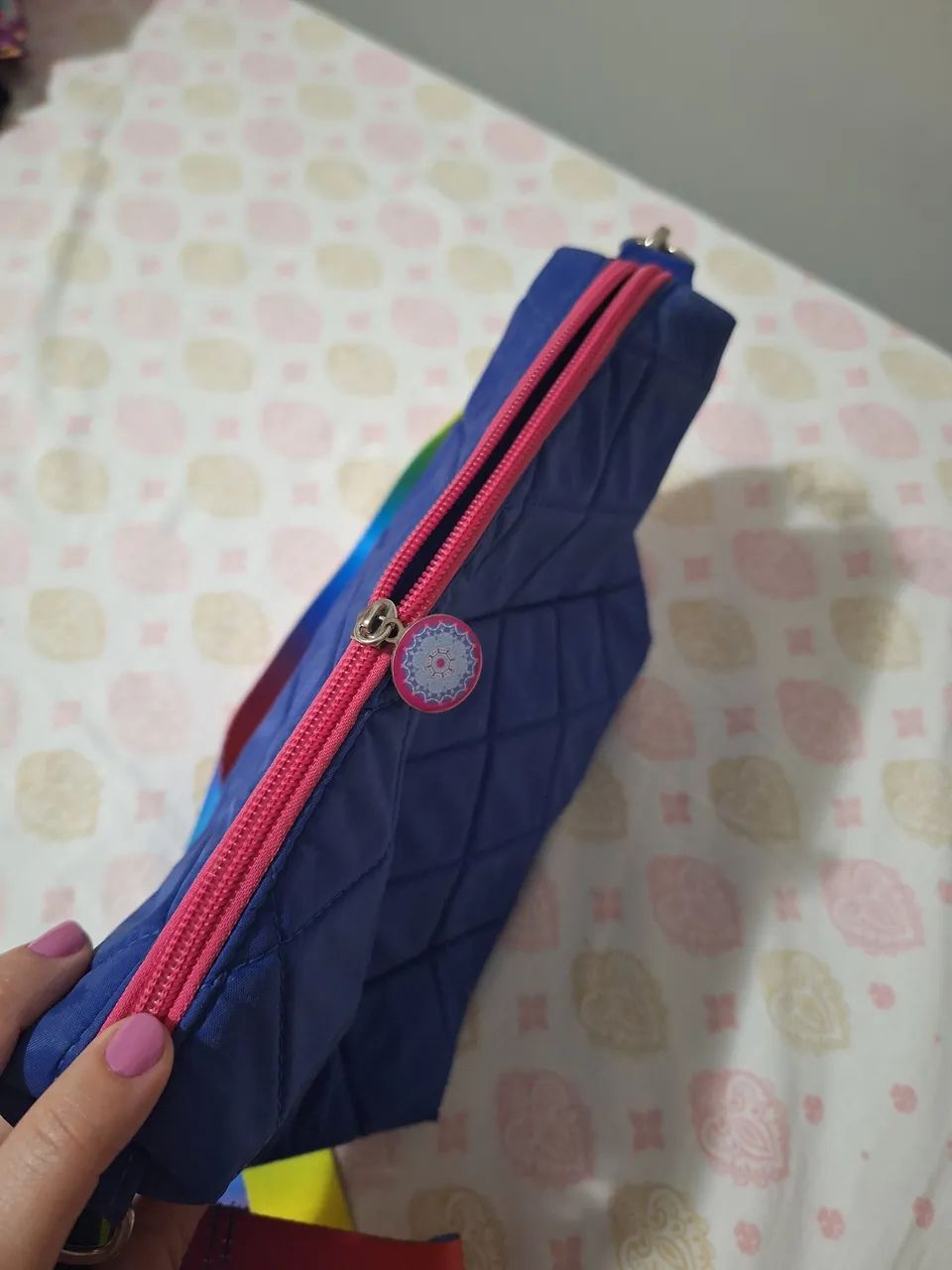 Bolsa/necessaire artesanal - Foto 5