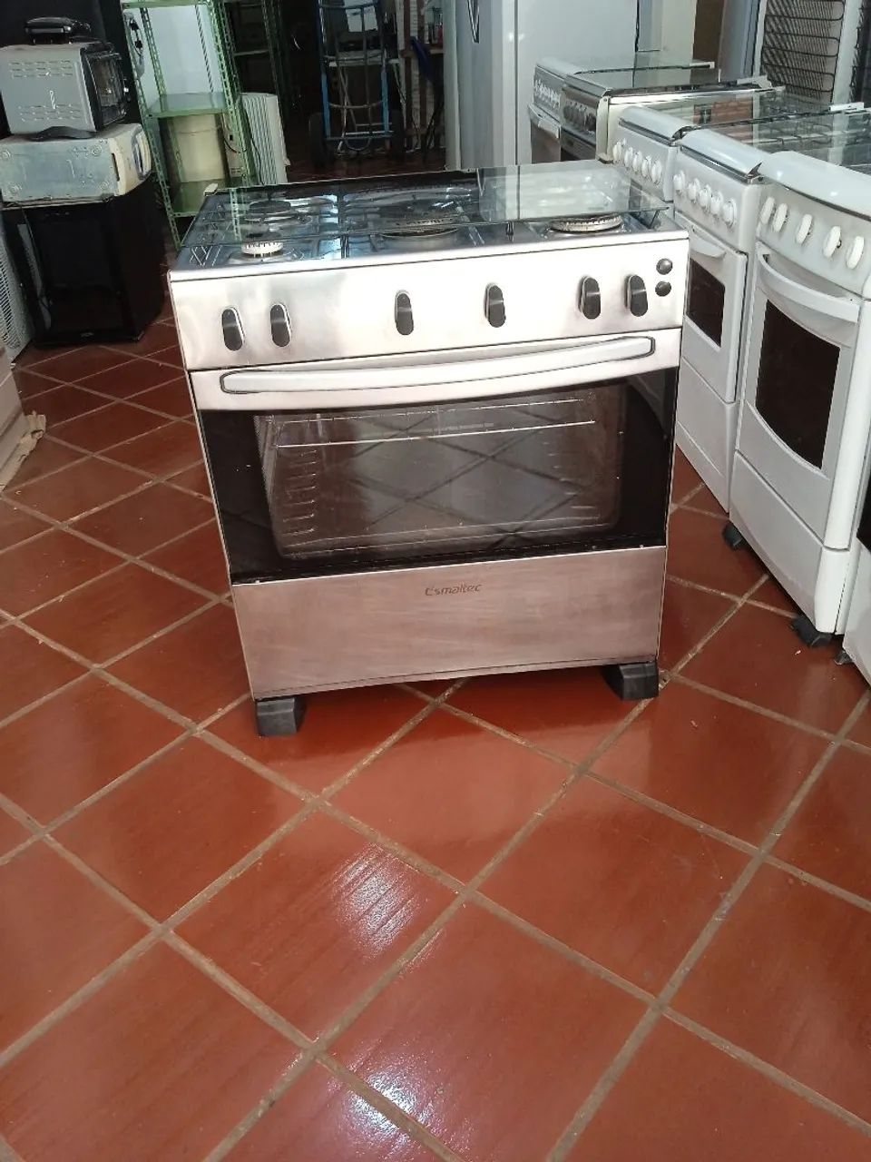 Fogão Esmaltec de 5 bocas inox semi novo 