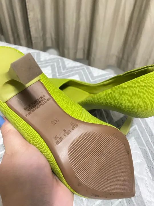 Scarpan verde limão Comfort