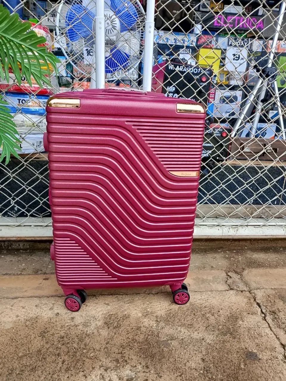 Mala 14kg marsala (Honestidade e Qualidade Distribuidora JK Eletrônicos) - Foto 3