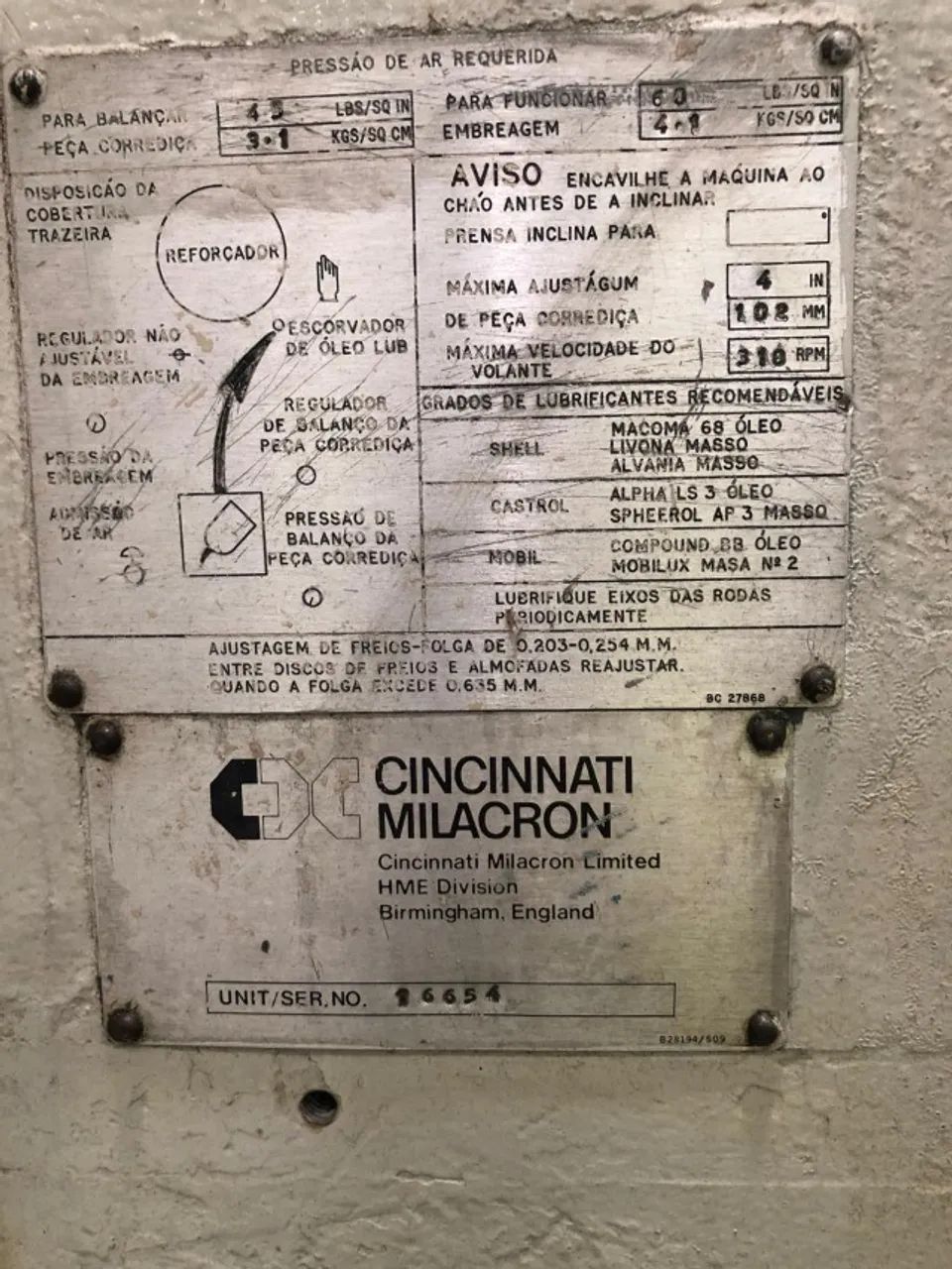 Prensa Excêntrica Cincinatti 120 ton - Foto 2