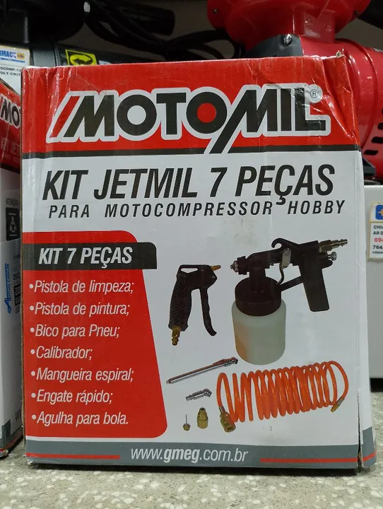 Kit Jetmil 7 Peças para Motocompressor Hobby