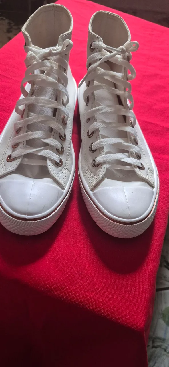 Tênis Cano Alto Branco