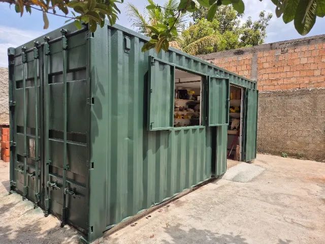 Container 20 pés adaptado - isolamento + elétrica + laudo de habitabilidade - Foto 3