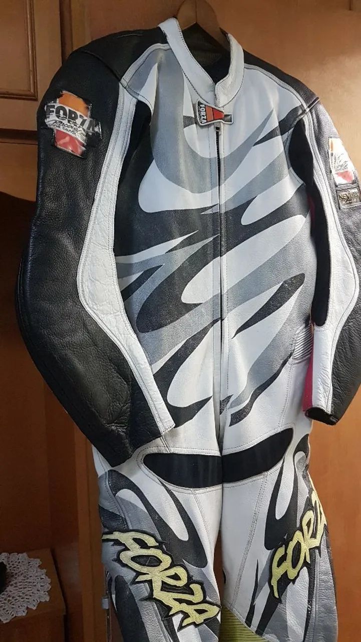 Macacão de Couro Forza para Motociclista - Foto 2