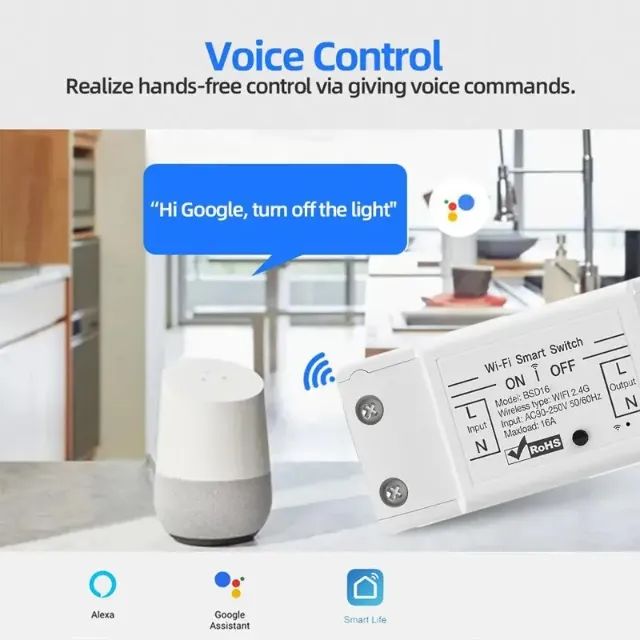 Wifi App alexa Relé Inteligente Remoto Sem Fio - Foto 3