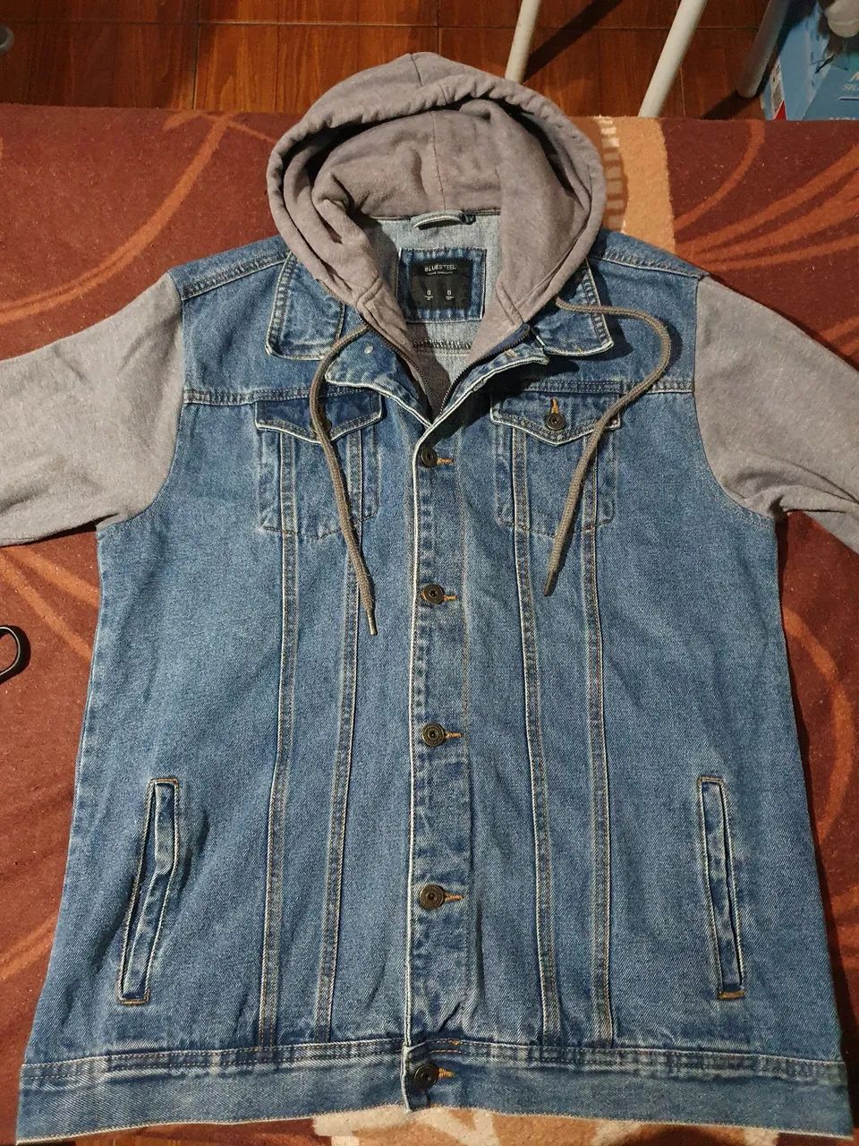 Jaqueta casaco moletom Jeans com Capuz