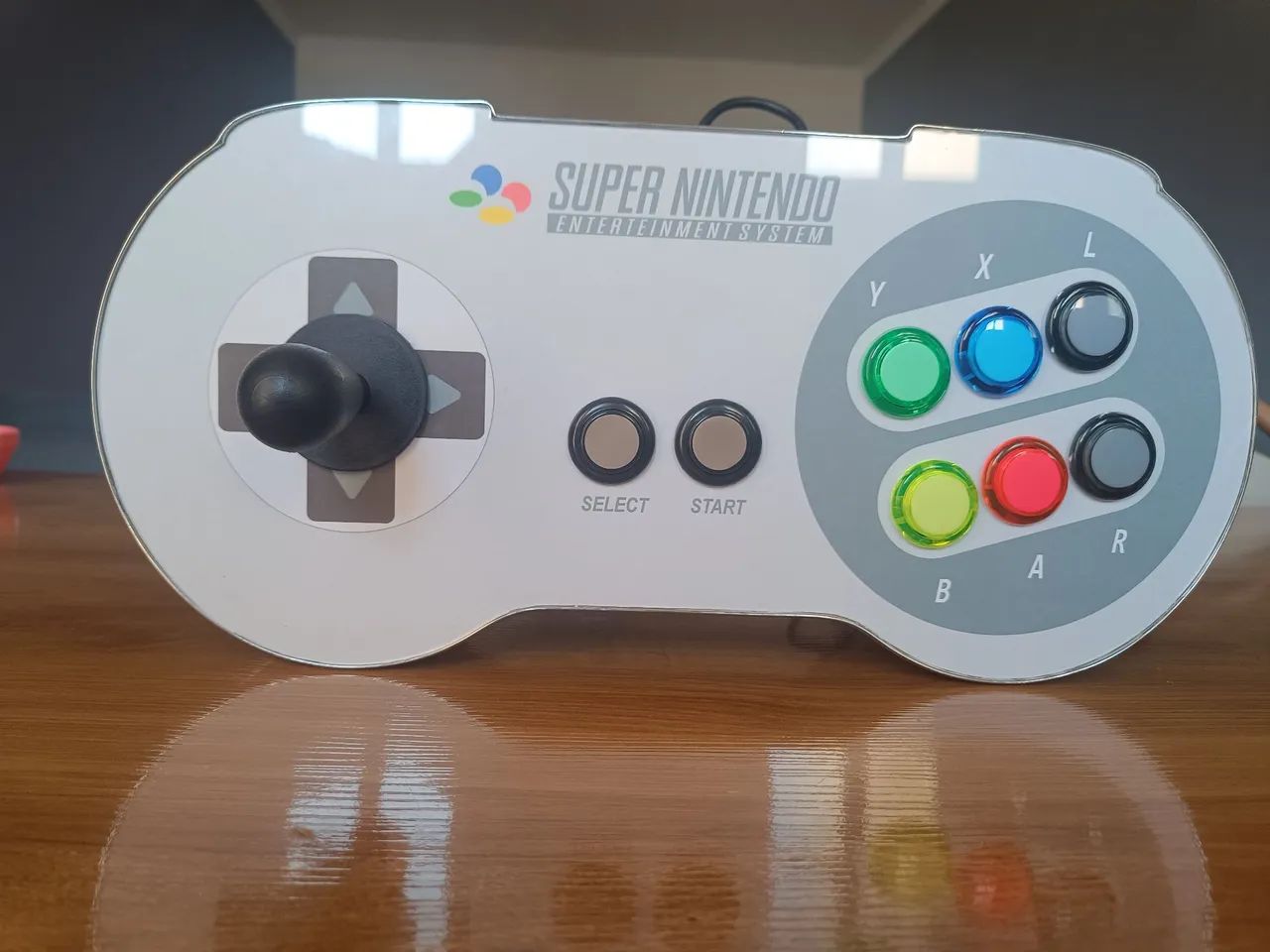 Controle Arcade super Nintendo com placa óptica+zero delay  - Foto 4