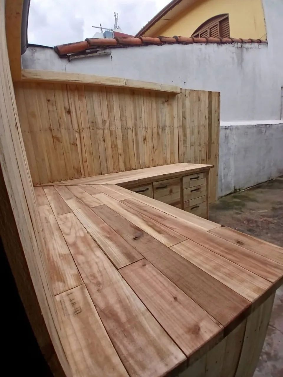 Mesa de Canto de Madeira Trabalho Pesado - Foto 4