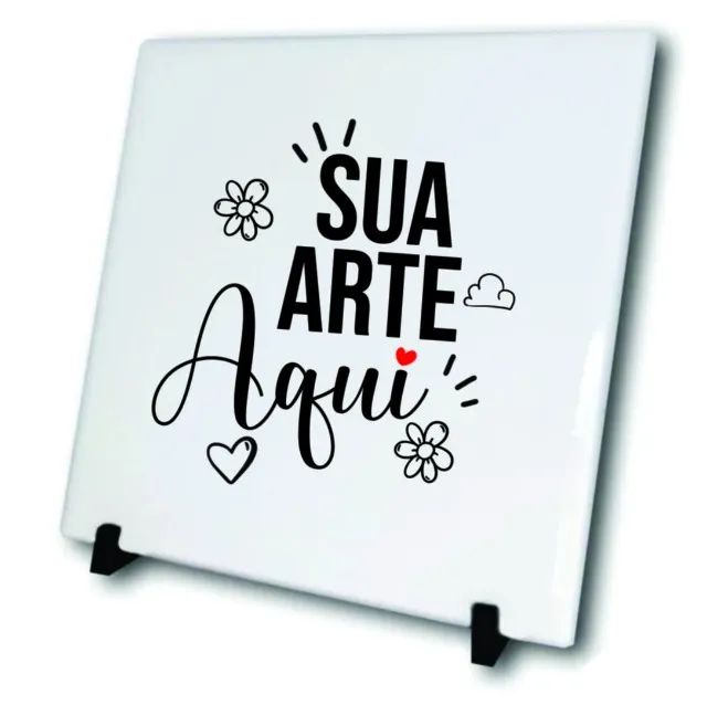 Azulejo Personalizado 20x20cm com Base