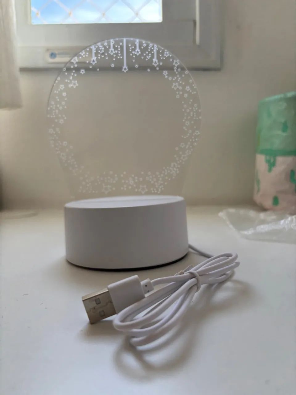Luminária LED Decorativa de Estrelas - Abajur - Foto 2