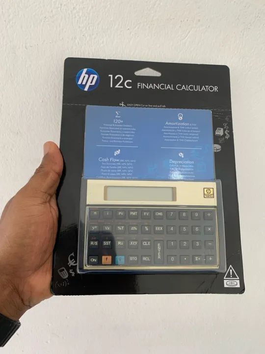 Calculadora Financeira Hp 12c Engenharia Contas 130 Funções Cor Dourado - Foto 4
