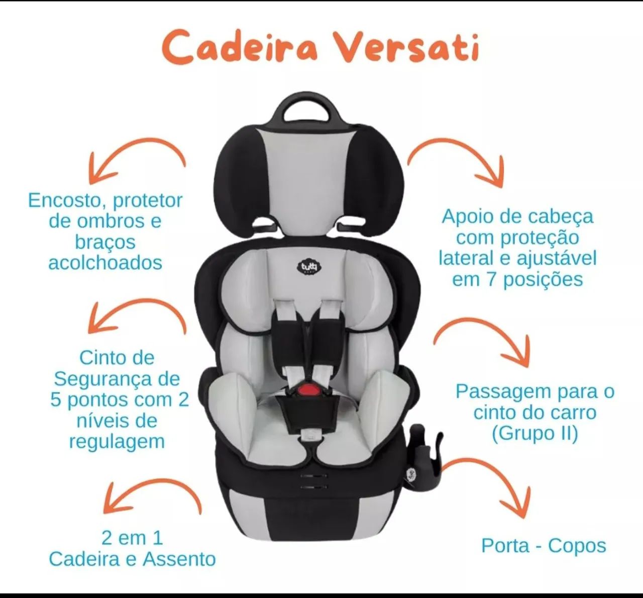 Cadeirinha Tutti Baby 9 a 36 kg - Foto 3