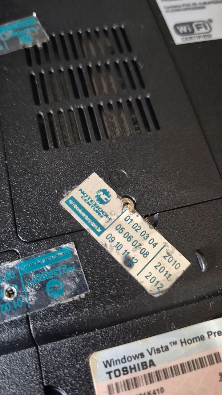 Notebook toshiba 17pol carcaça e peças  - Foto 4