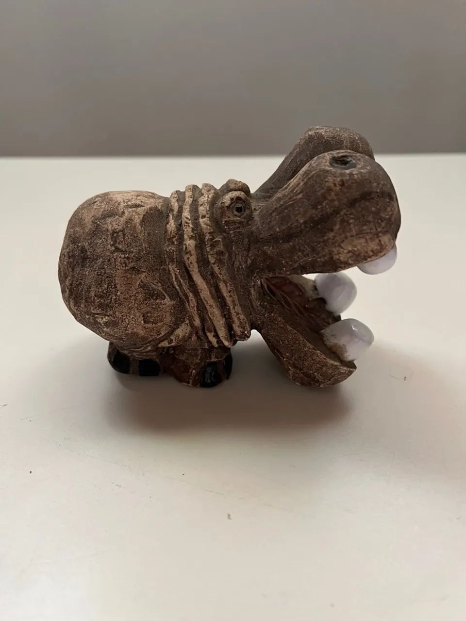 Miniatura Hipopótamo Decorativa - Foto 3