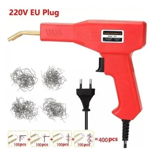 Pistola Para Soldar Para-choques E Plásticos Com 400 Grampos - Foto 5