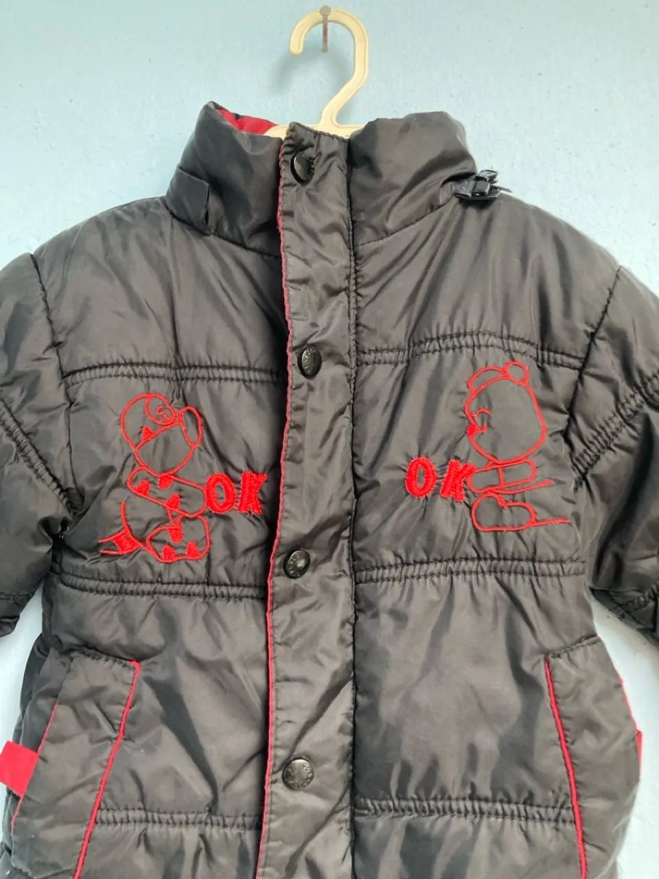 Jaqueta Puffer Infantil Preto, Tam 4 - Foto 3