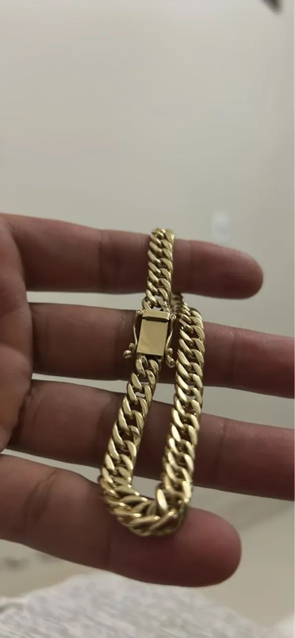 Pulseira Masculina em Ouro 18k 8.72g