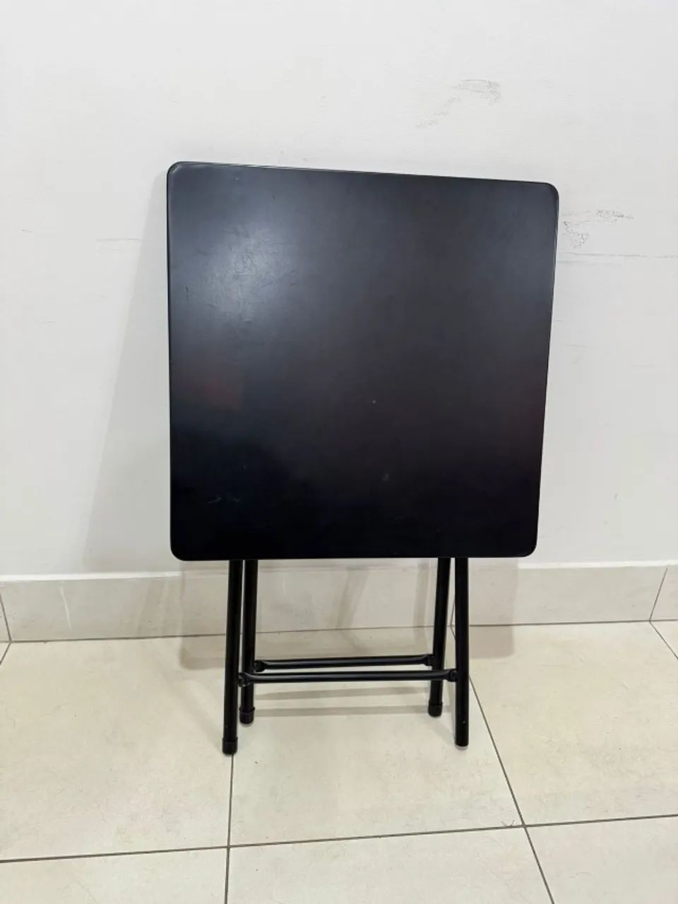 Mesa ferro sem cadeiras na cor preta - Foto 2