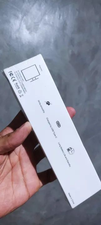 Caneta Touchscreen Stylus Universal - iOS/Android/Tablet/Celular - Branca - Nova - Foto 4