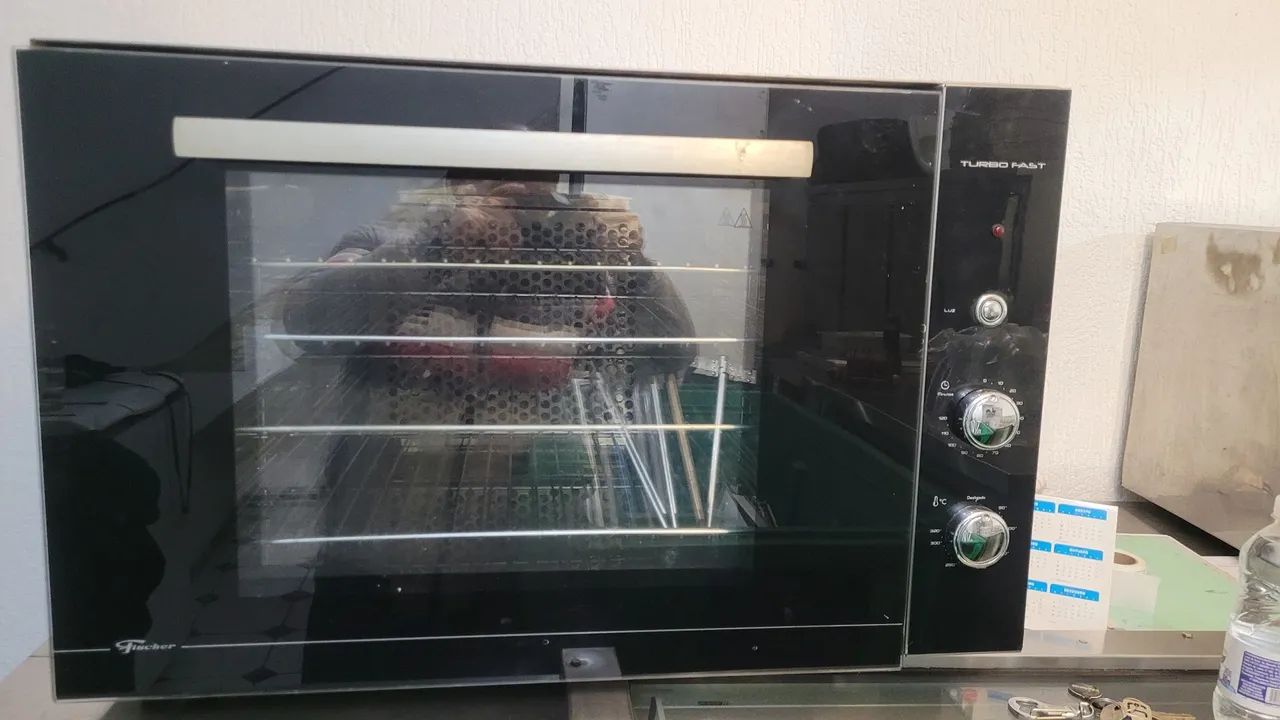 Forno fischer 80 litros ( falta borracha de vedação da porta ) pegamento em din. RS 1.900 - Foto 2